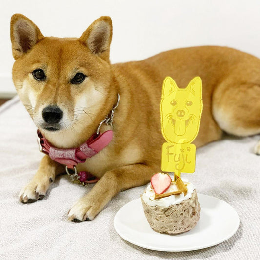 Custom Dog Face Cake Topper (Made in Singapore)