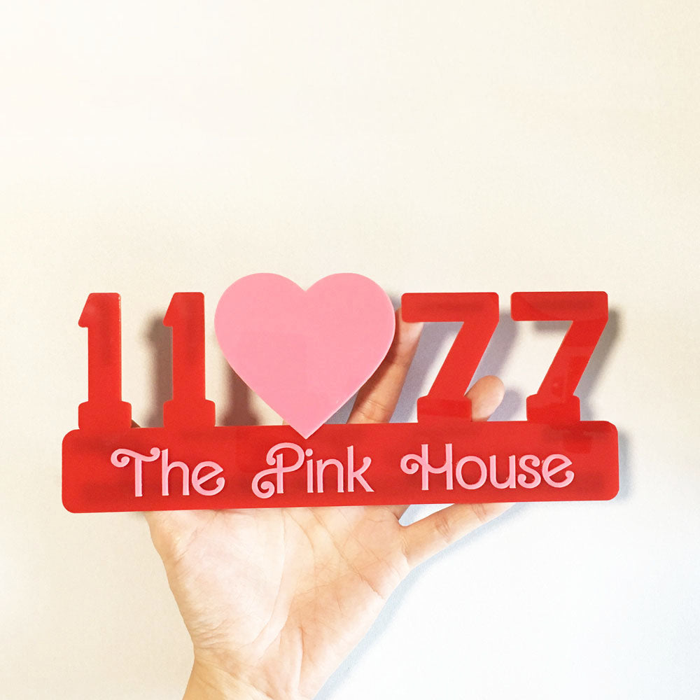 25cm - HEART - Unit Number