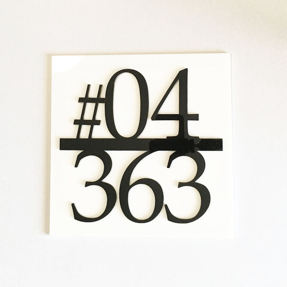 19cm x 19cm - PLTNNB - Unit Number