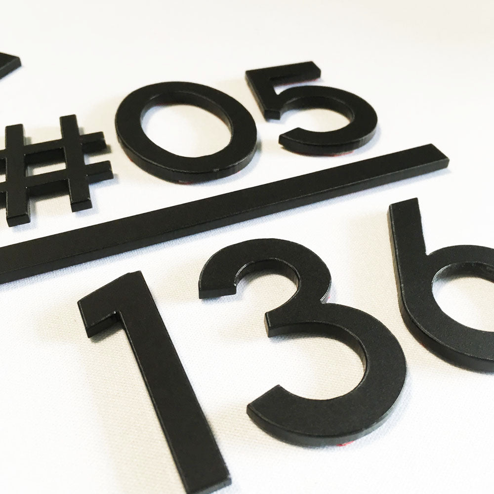 HT3 - Unit Number (Matte Black)