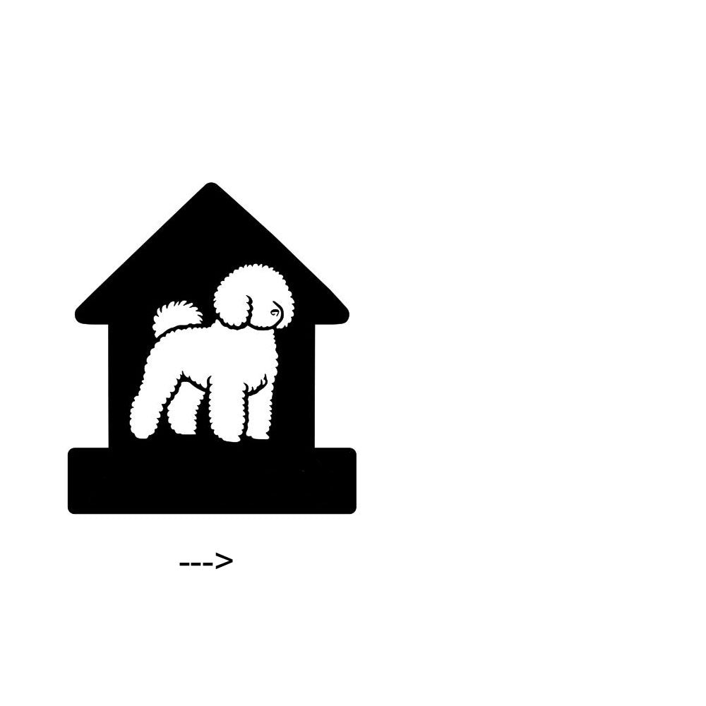 Bichon Frise House - Dog House Unit Number