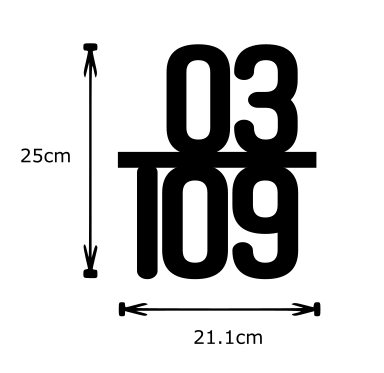 MN - JB - Unit Number (Matte Black)