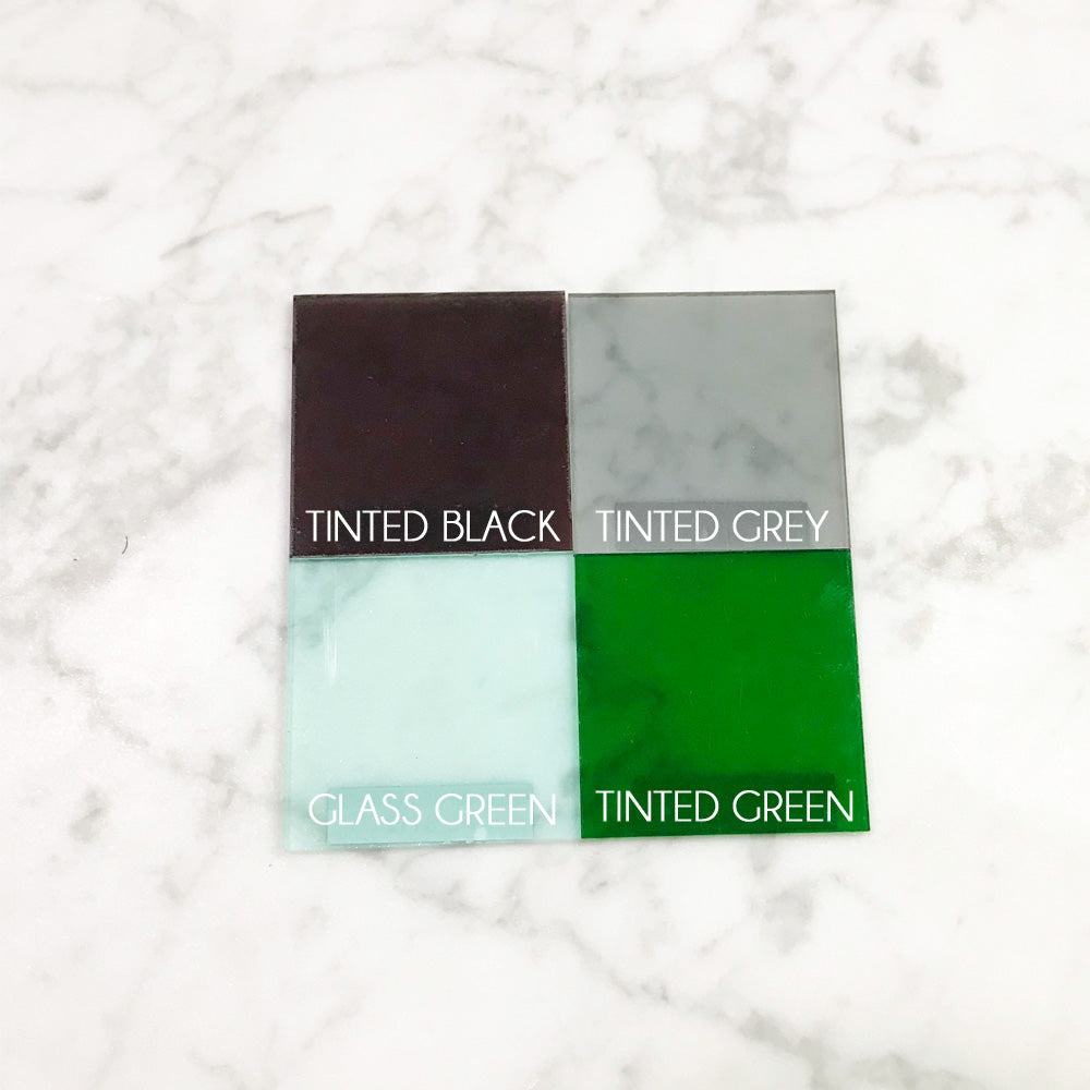 Tinted Gray Coffin - Acrylic Tag