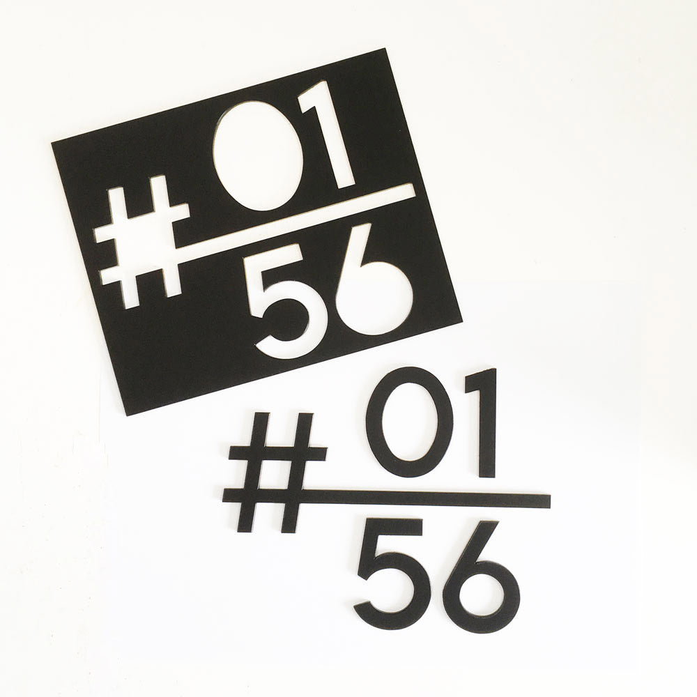 HT1 - Unit Number (Matte Black)