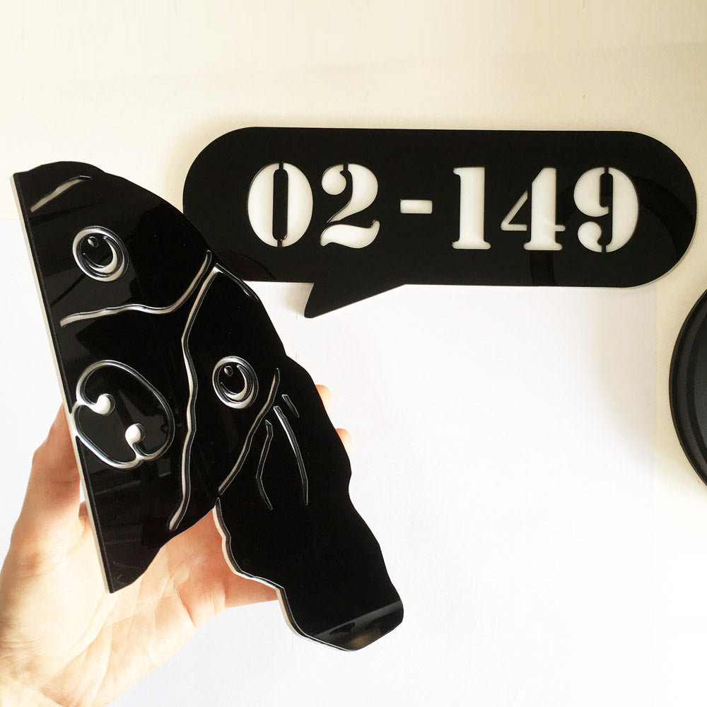 Beagle Peek - Dog Shape Unit Number