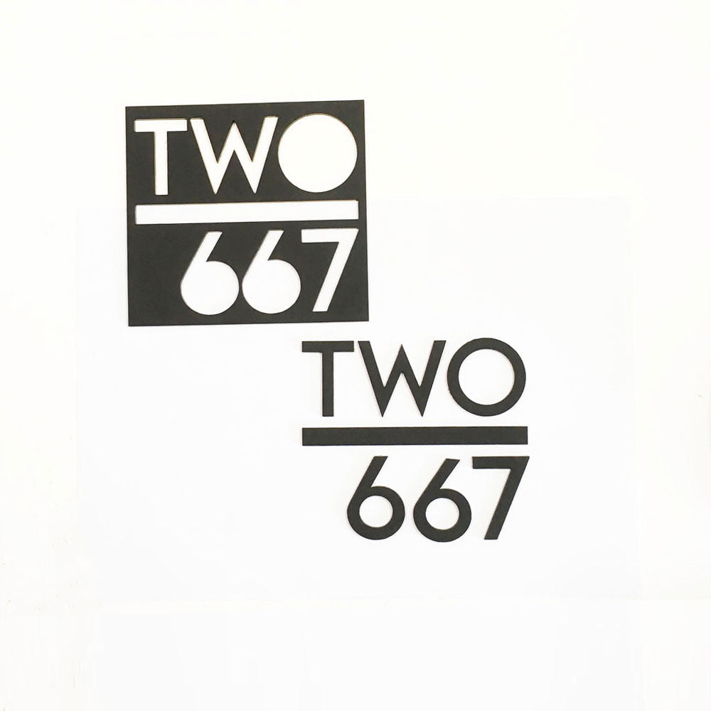 12cm - SP - Unit Number (Matte Black)