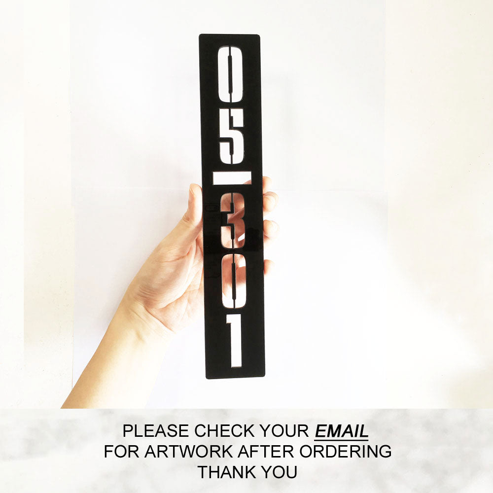 28cm Vertical - Unit Number