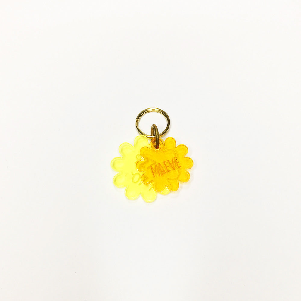Double Flower - Acrylic Tag