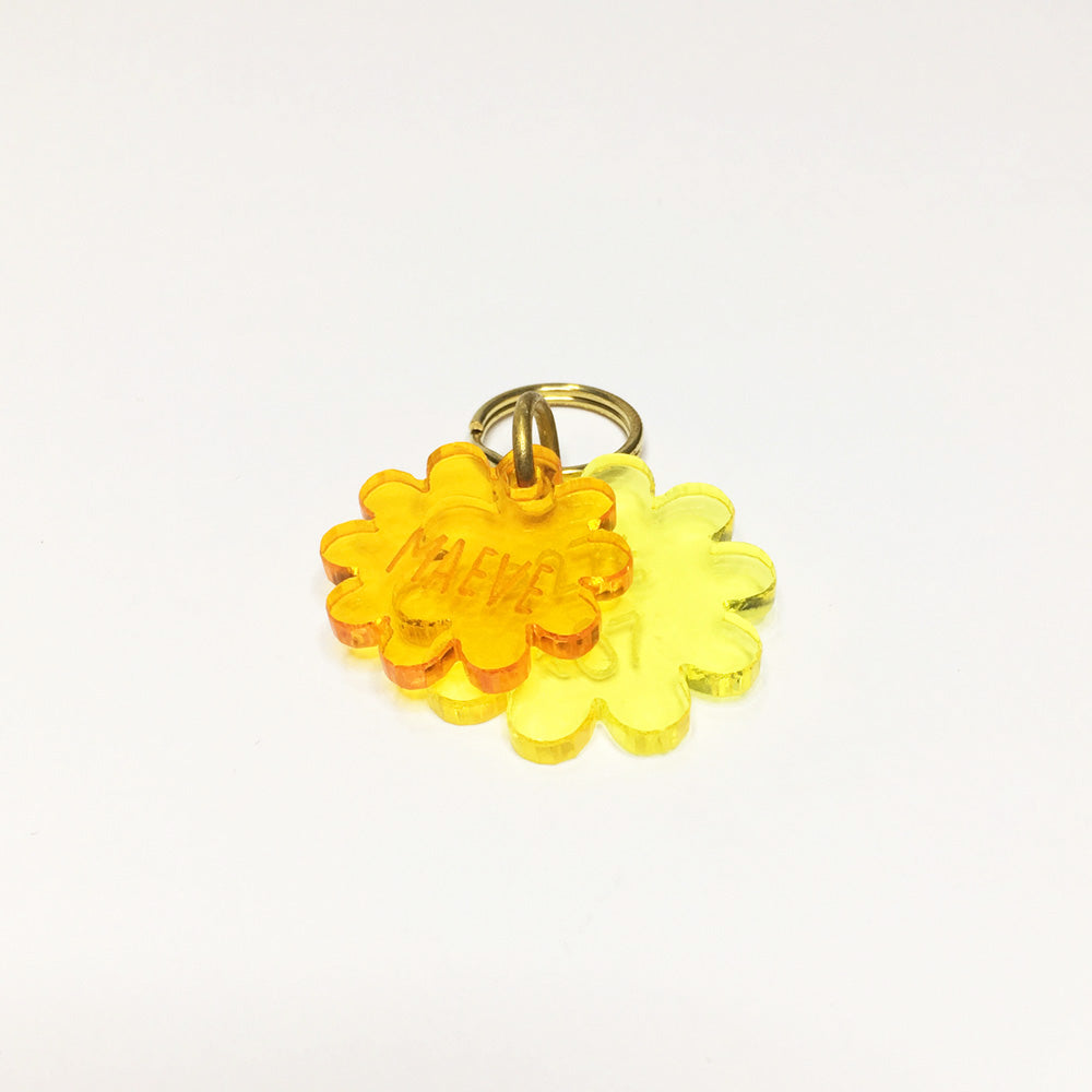 Double Flower - Acrylic Tag