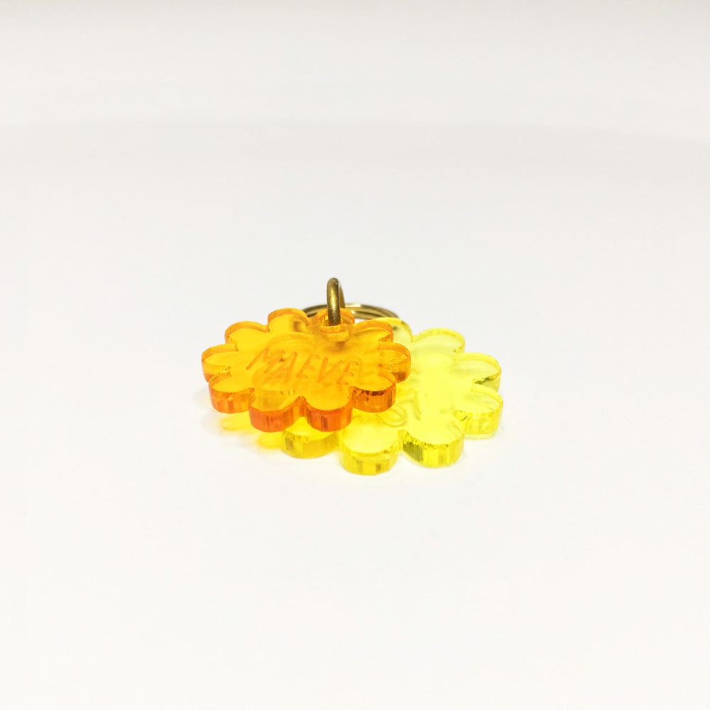 Double Flower - Acrylic Tag