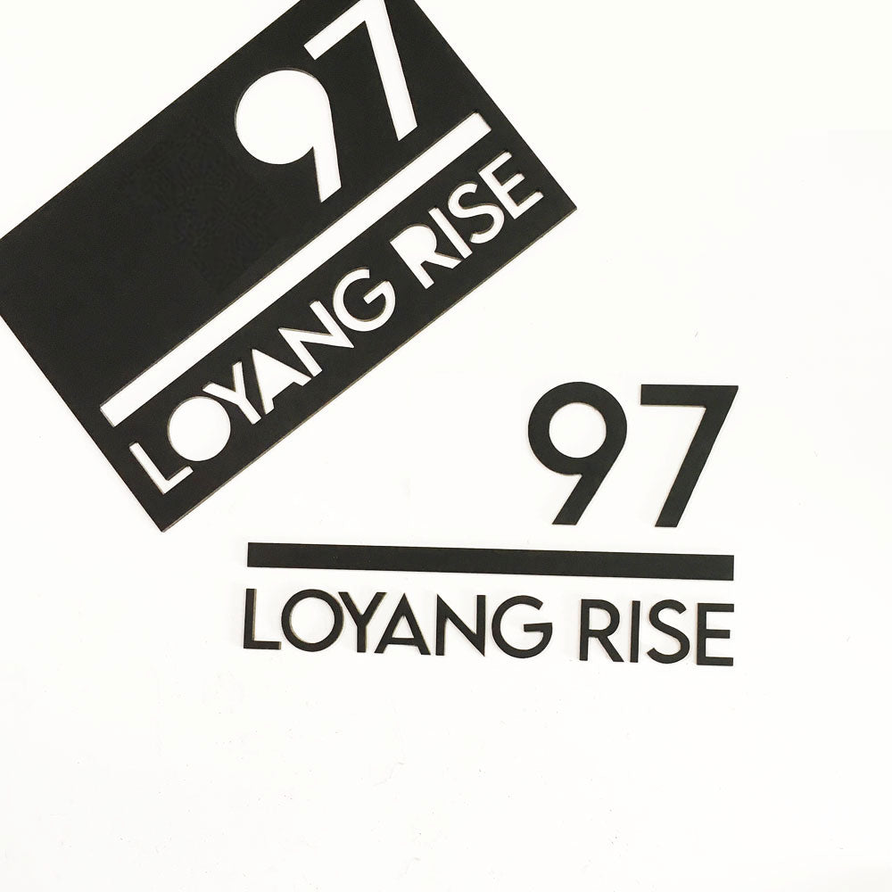 Landed - SP LM - Unit Number (Matte Black)