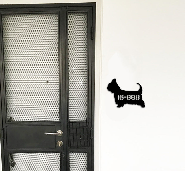 29cm - Silky Terrier - Dog Shape Unit Number 29cm