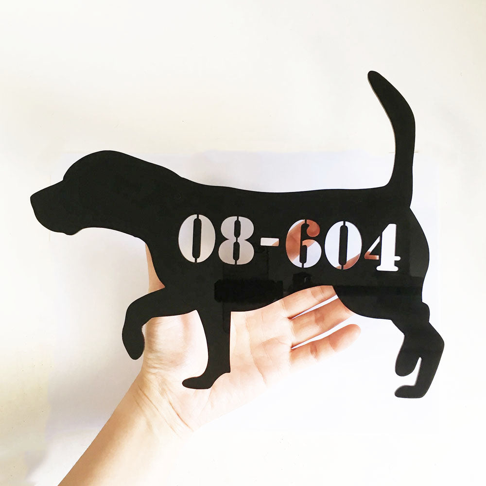 Beagle - Dog Shape Unit Number