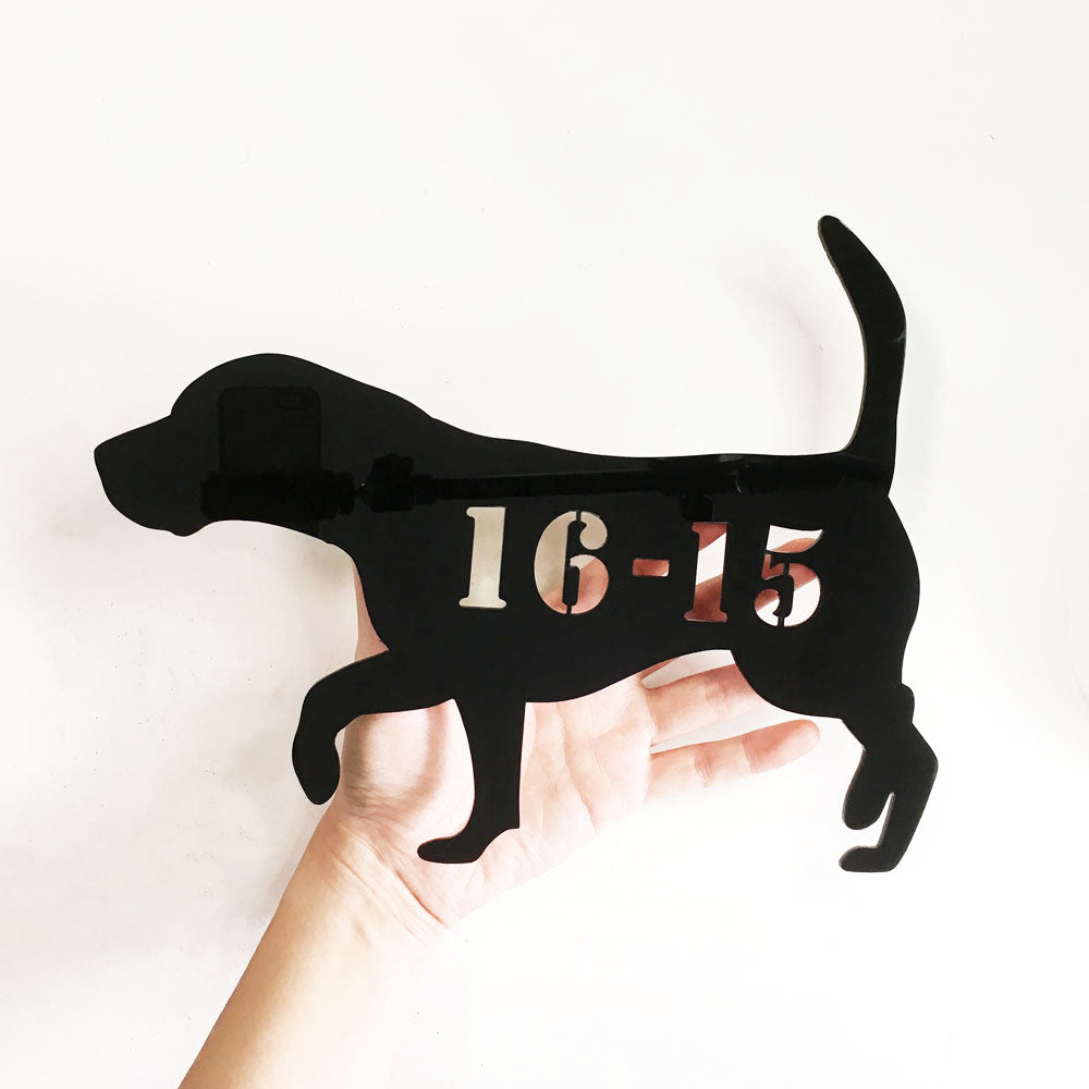 Beagle - Dog Shape Unit Number