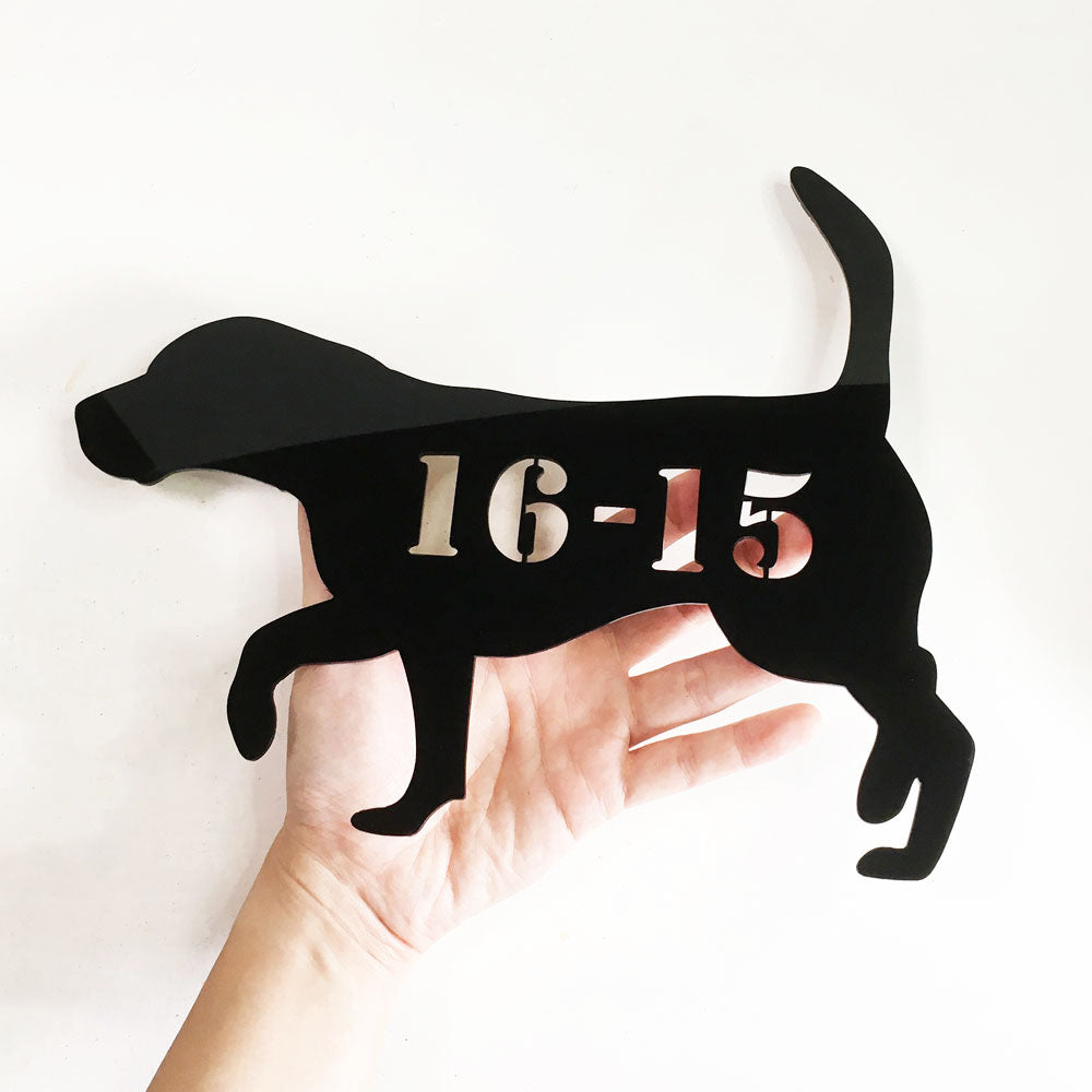 Beagle - Dog Shape Unit Number
