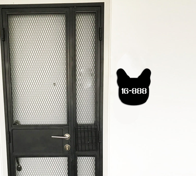 French Bulldog Head - 29cm Dog Shape Unit Number