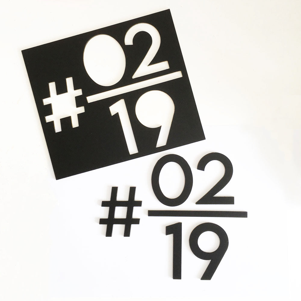 HT2 - Unit Number (Matte Black)