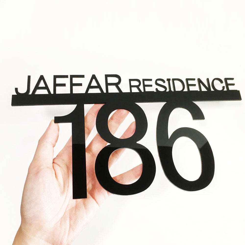 30cm - Landed House 01 - Unit Number