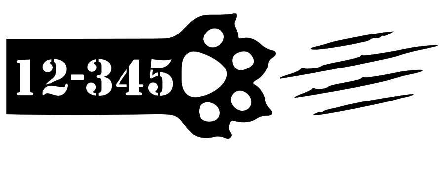 Paw Claw Marks - Unit Number
