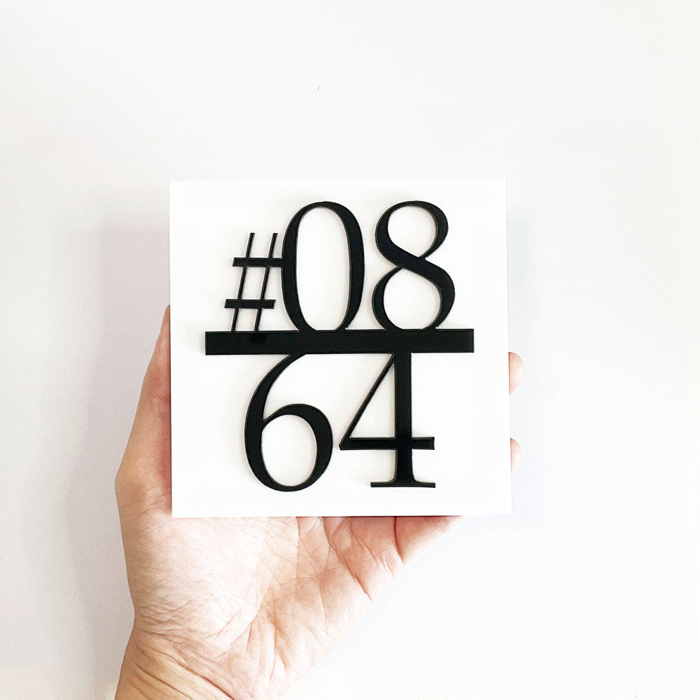 12cm x 12cm - PLTNNB - Unit Number