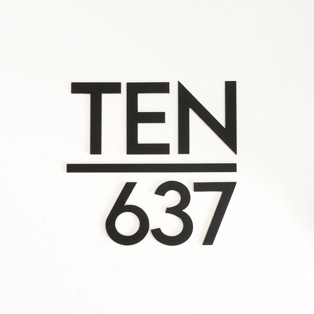 21cm - SP - Unit Number (Matte Black)