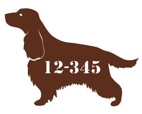 Cocker Spaniel - Dog Shape Unit Number