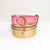 Pink - Henbury Leather Dog Collar (Gold)