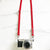 Red - Skinny Leather Camera Strap - Avaloncraftsg