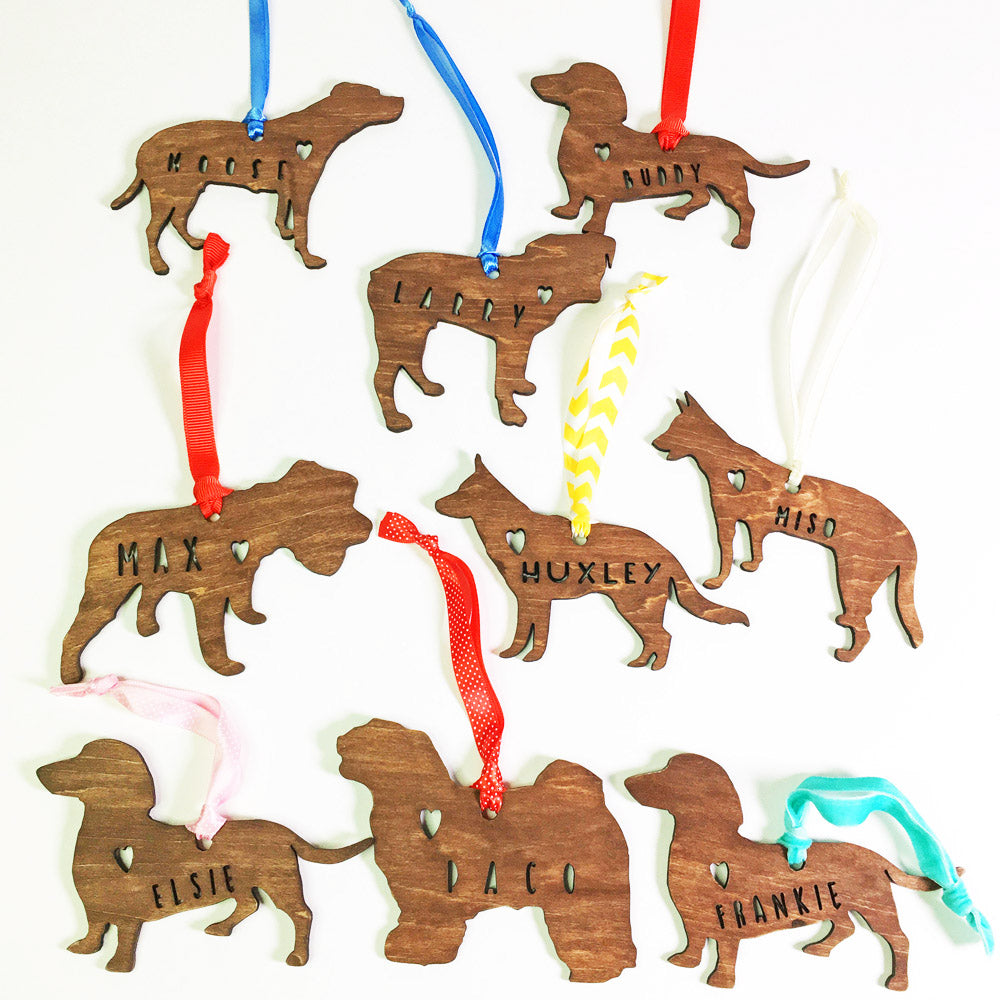 Dachshund - Wooden Dog Ornament
