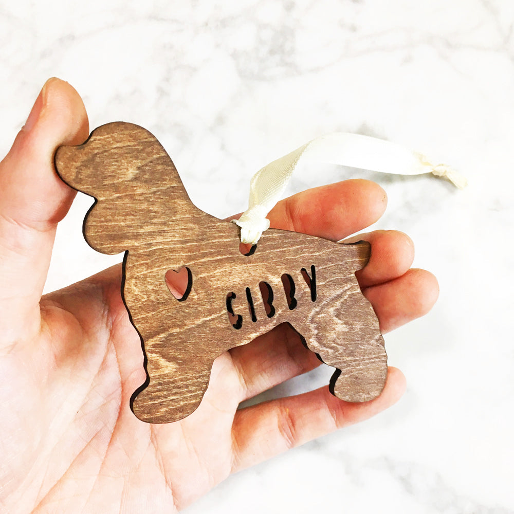 Cocker Spaniel - Wooden Dog Ornament
