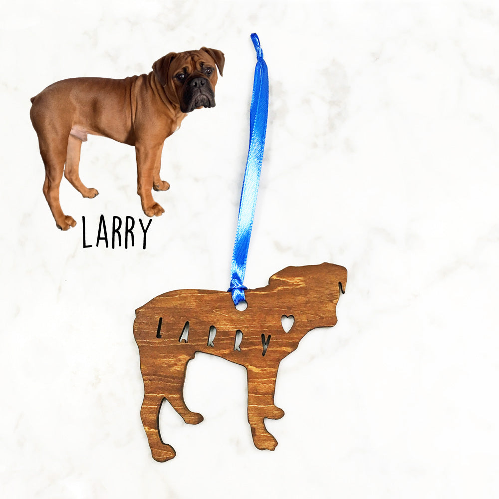 Bullmastiff - Wooden Dog Ornament