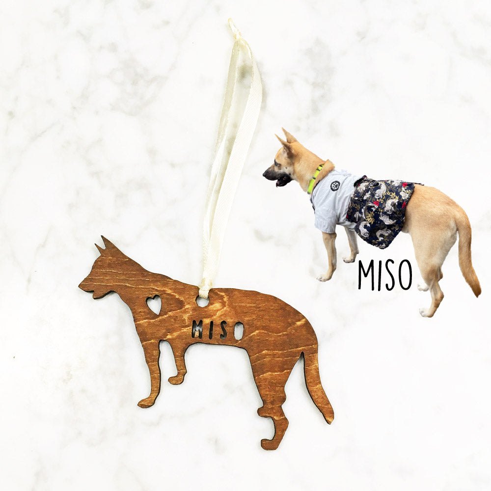 Singapore Special - Wooden Dog Ornament