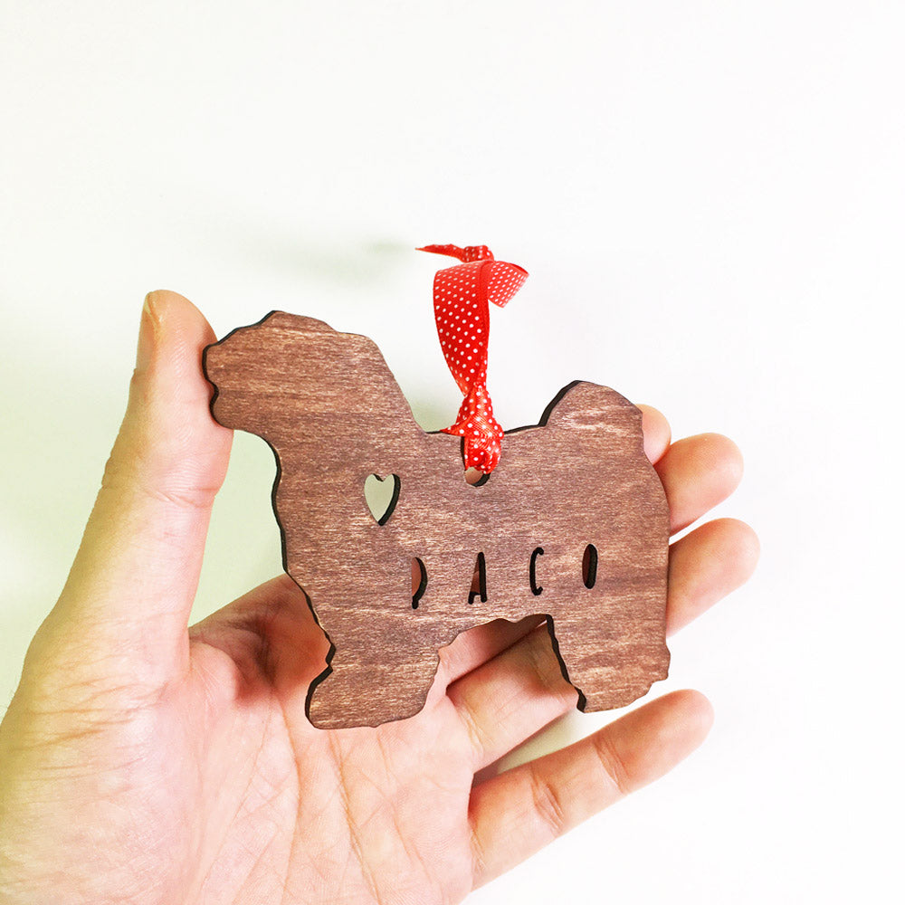 Havanese - Wooden Dog Ornament