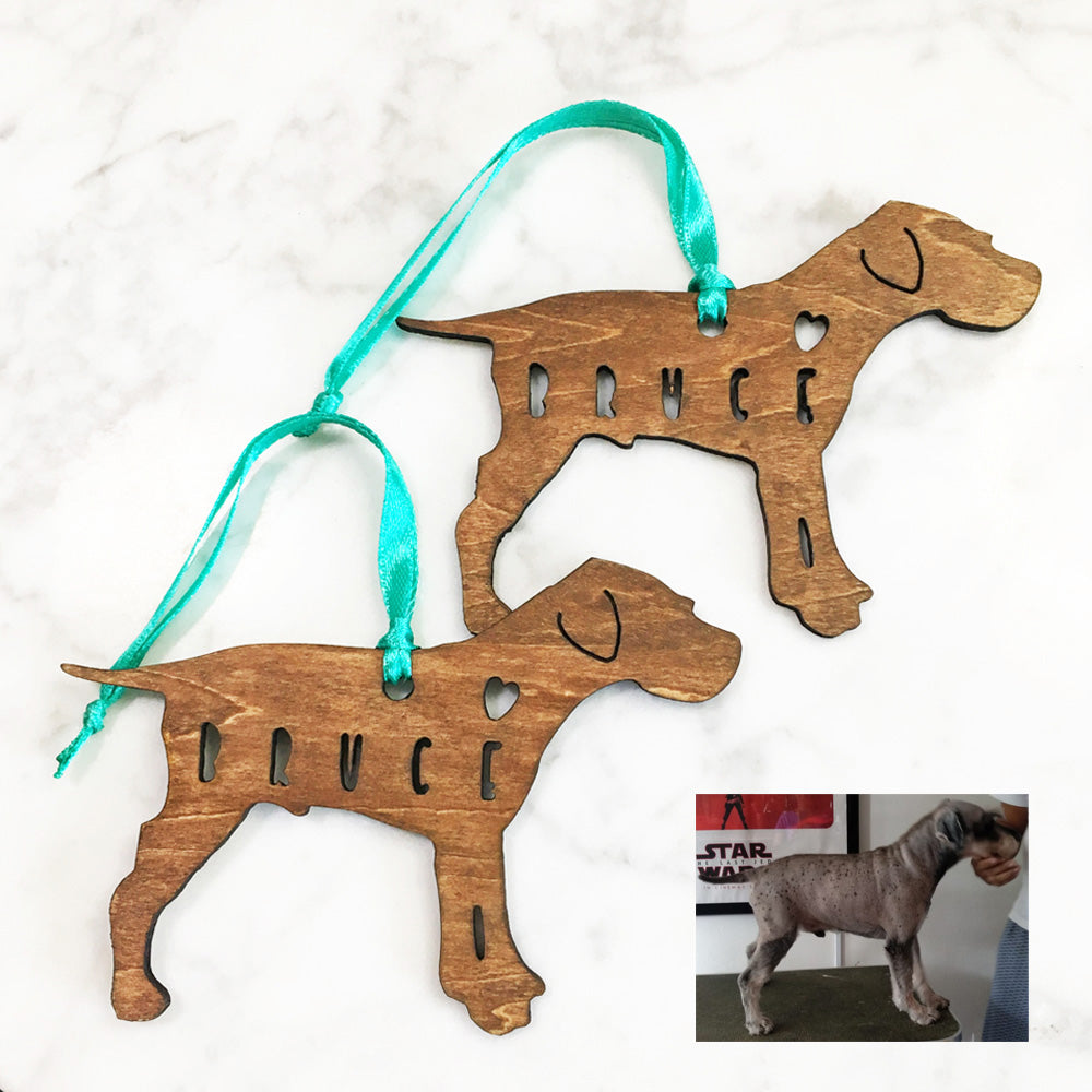Schnauzer - Wooden Dog Ornament