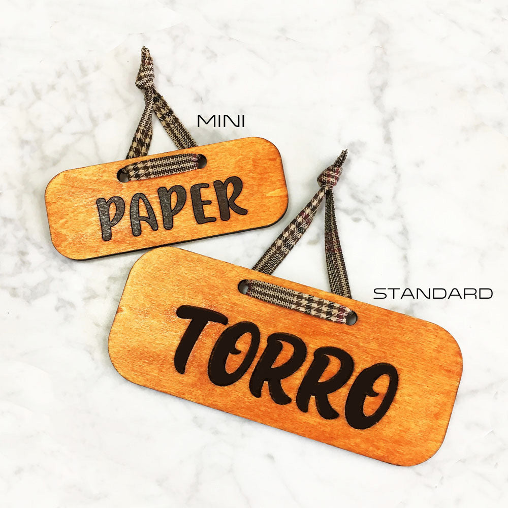 Wooden Name Plaque (Standard)