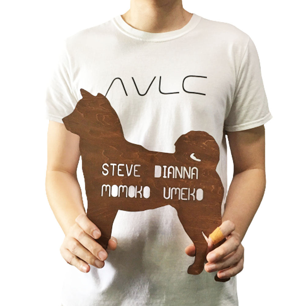 Shiba Inu Wooden Sign
