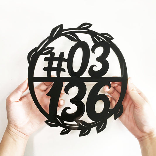 Home Unit Number Signage