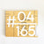 22cm - HT1 - Unit Number (Gloss White)