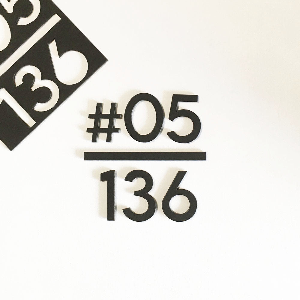 HT3 - Unit Number (Matte Black)