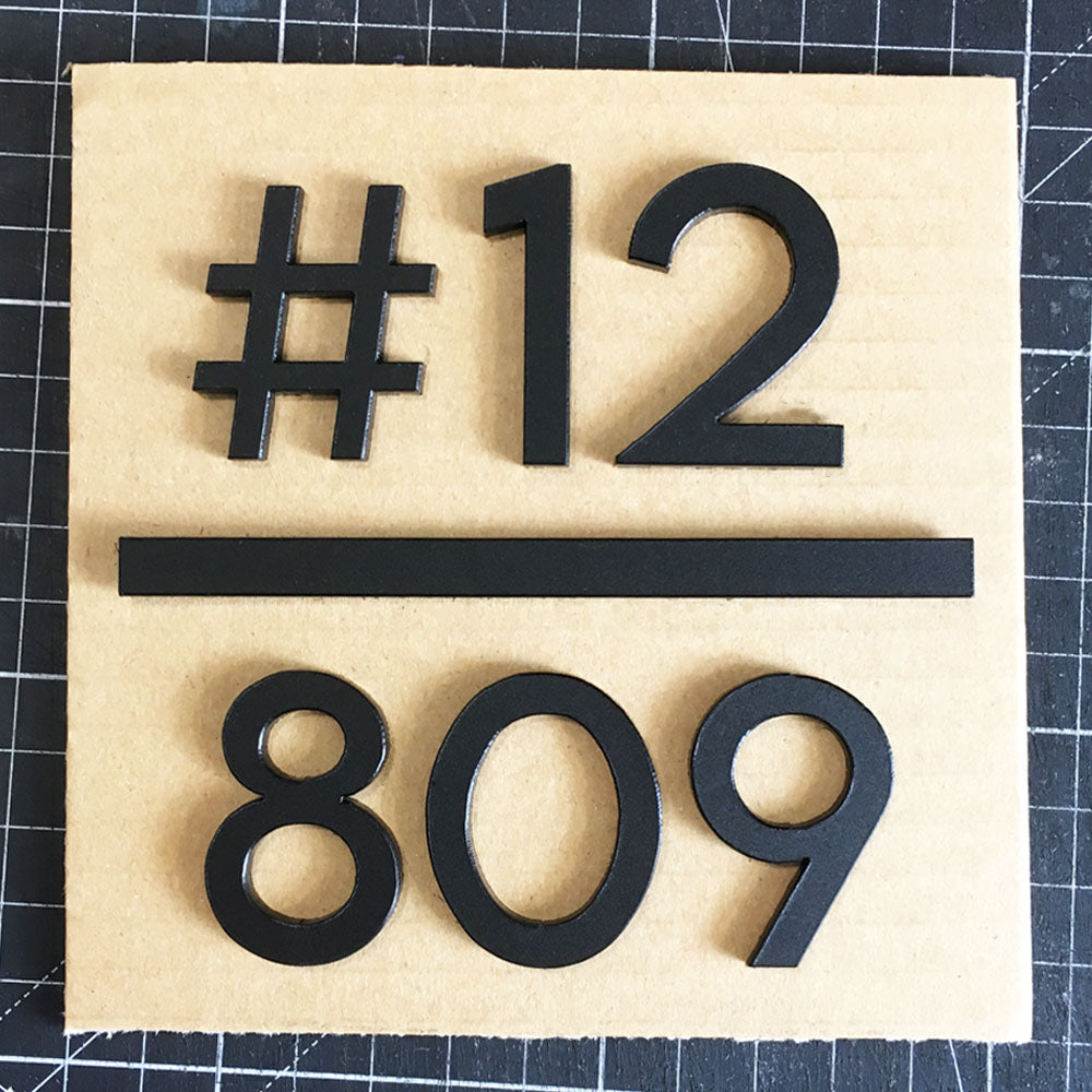 HT3 - Unit Number (Matte Black)