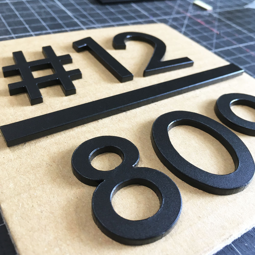 HT3 - Unit Number (Matte Black)