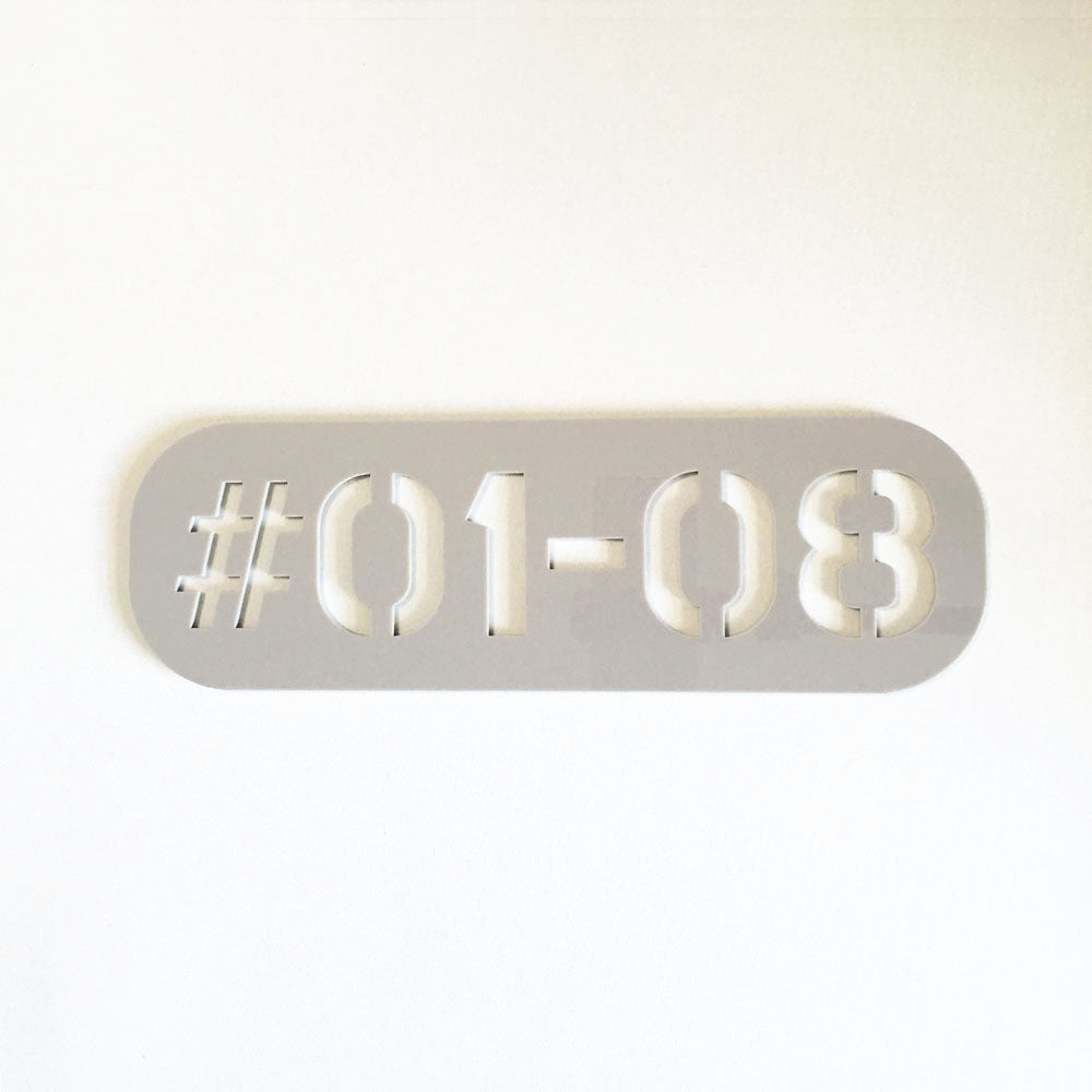 25cm Stencil - SG - Unit Number