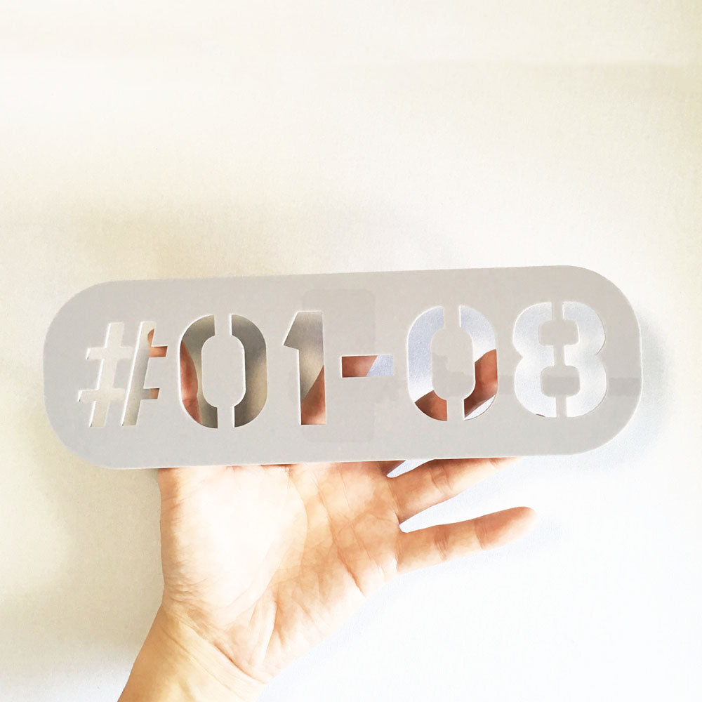 25cm Stencil - SG - Unit Number