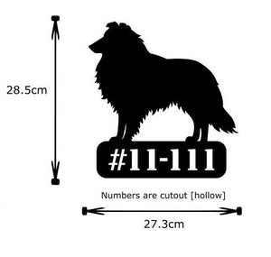 28.5cm - Shetland Sheepdog - Dog Shape Unit Number