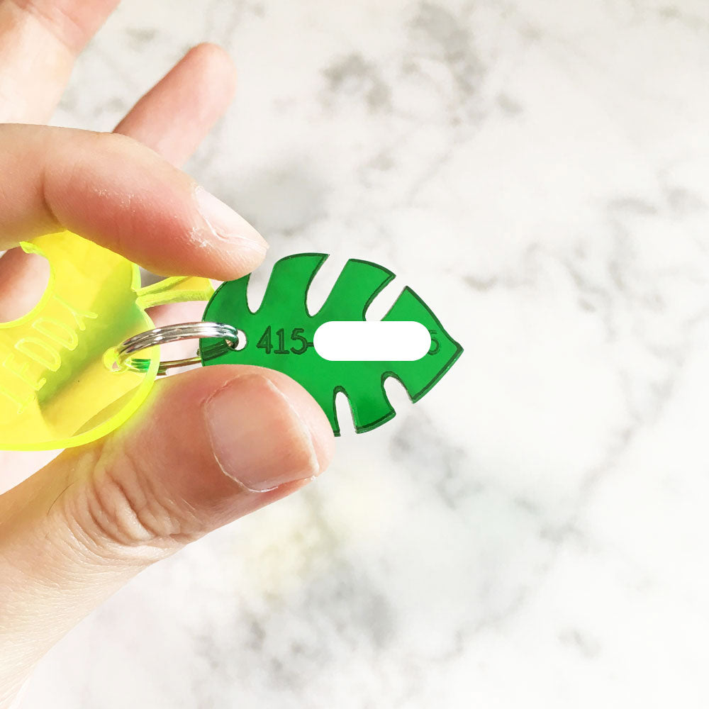 Monstera Leaf - Acrylic Tag