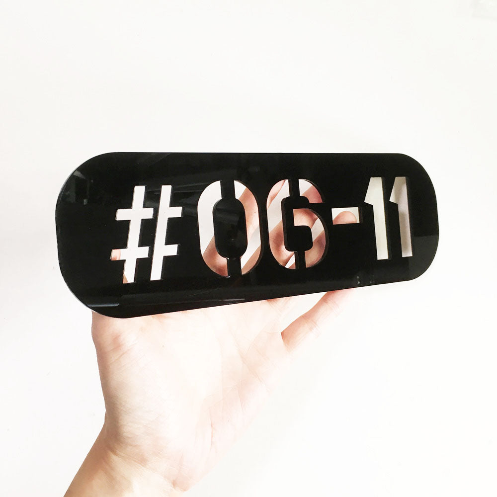 25cm Stencil - SG - Unit Number