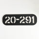 25cm - Stencil (Matte Black) - Unit Number