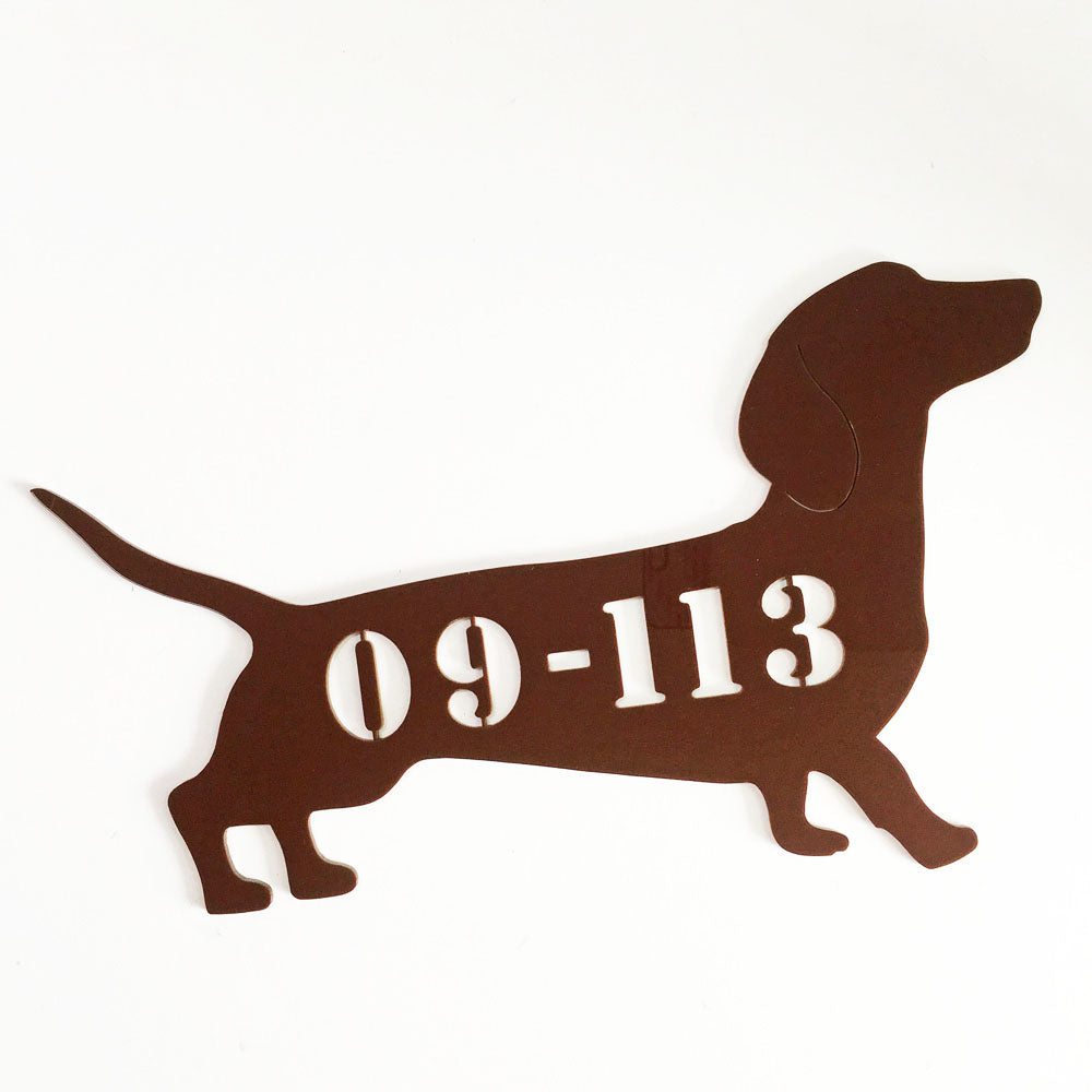 Dachshund - Dog Shape Unit Number