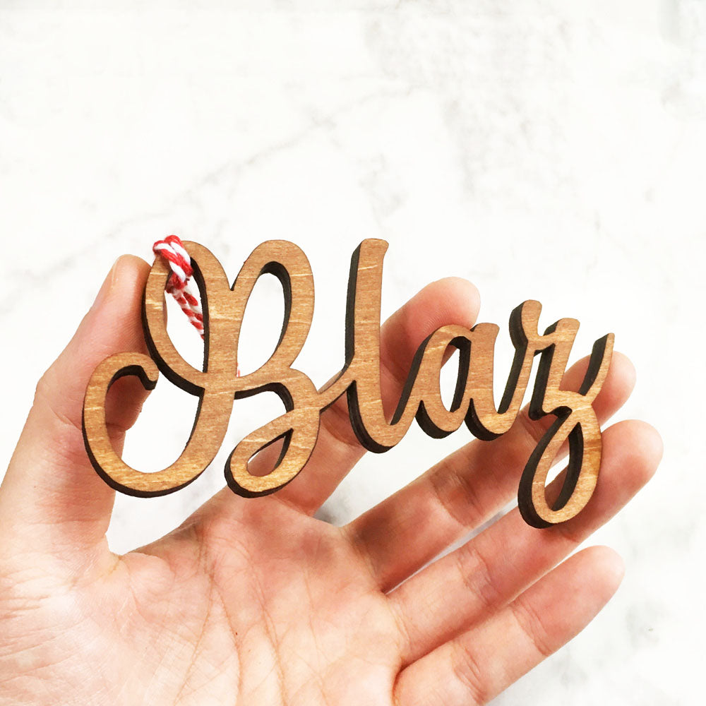 Custom Cut Wooden Words (10 Characters & Below)