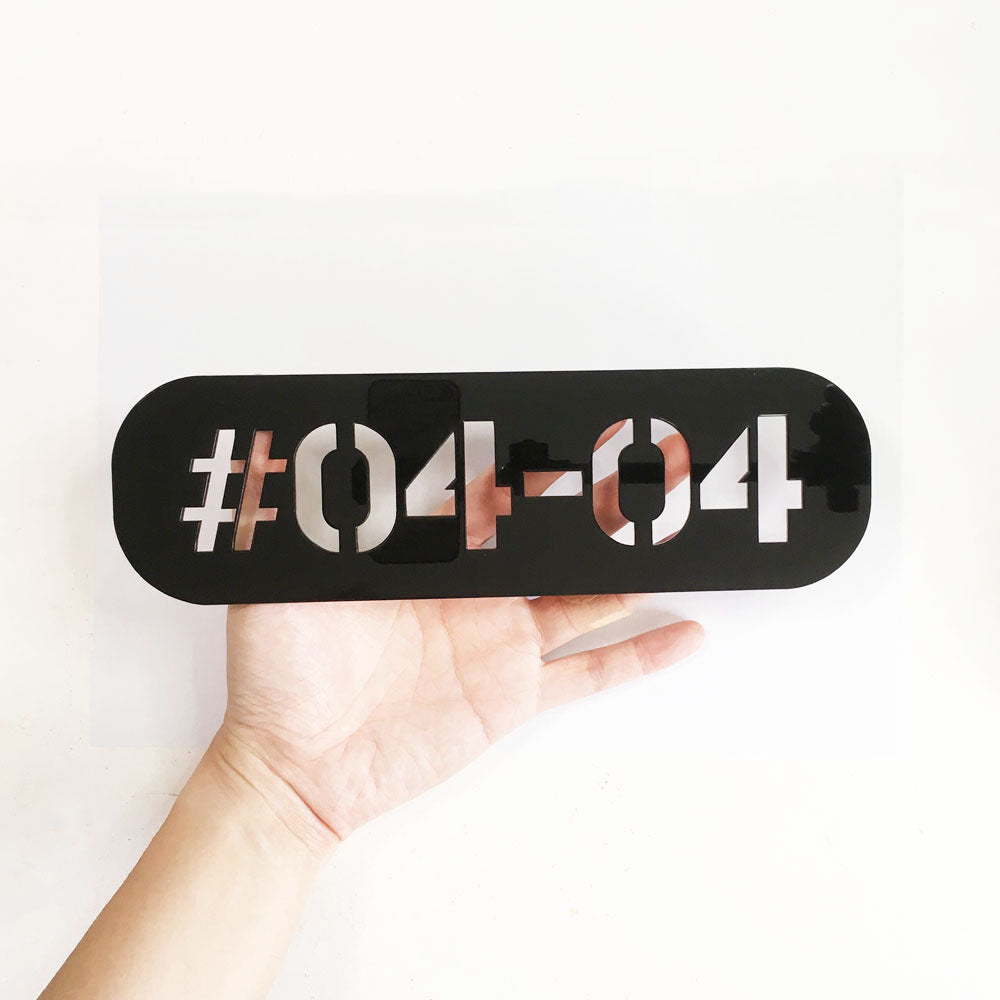 25cm Stencil - SG - Unit Number